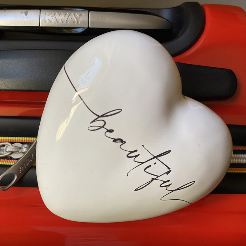 Cuore in ceramica Linea Calligrafa - immagine 3