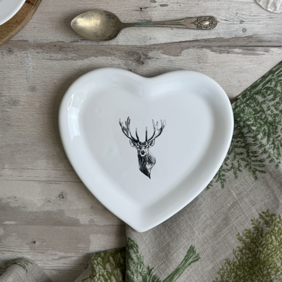 Mountain Line Heart Plate
