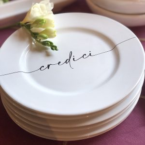Piattino pane cm 14 Linea Calligrafa