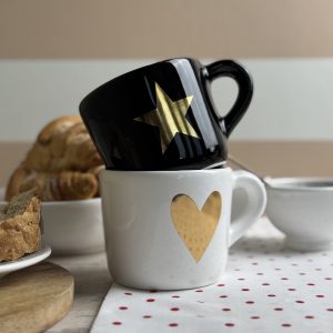 Tazza colazione Linea Stella & Cuore Oro