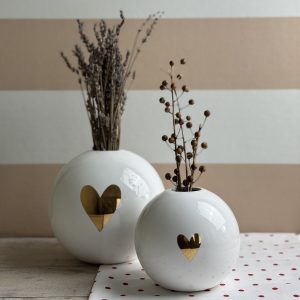 Sfera con provetta Linea Stella & Cuore oro