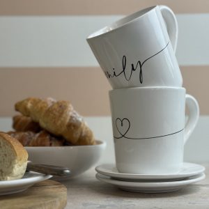 Mug con manico Linea Calligrafa