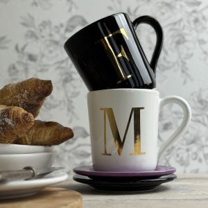 Mug con manico Linea Alfabeto Oro