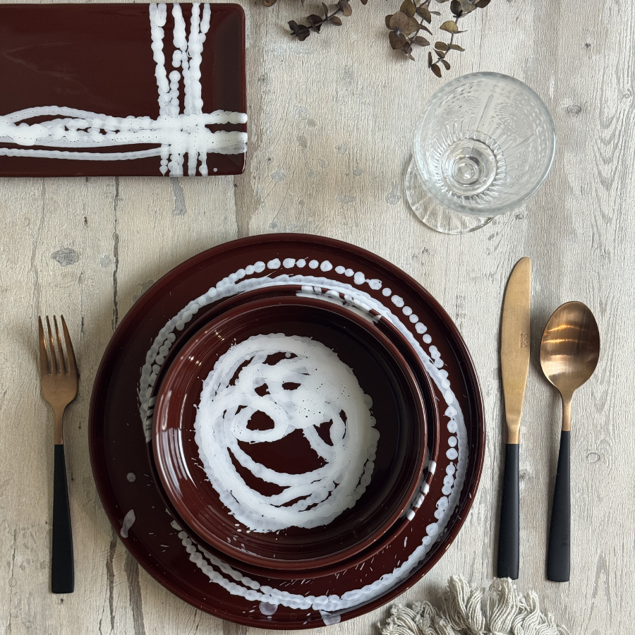 Piatto Tavola Essential con Decoro - immagine 2